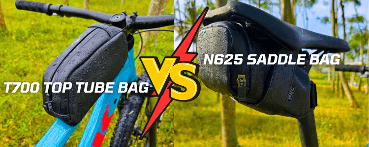 Comparing the N625 Saddle Bag and T700 Top Tube Bag, Which is Best for Your Cycling Needs? - NAC 
