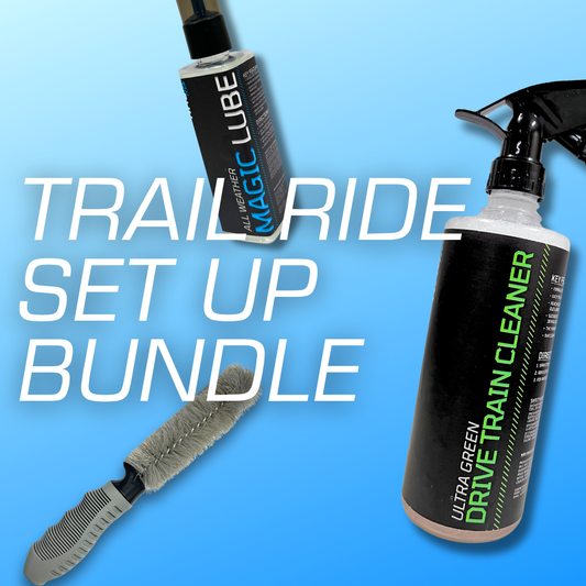 Trail Ride Set Up [All Weather Lube + Ultra Green Degreaser + Drivetrain Cleaning Brush]