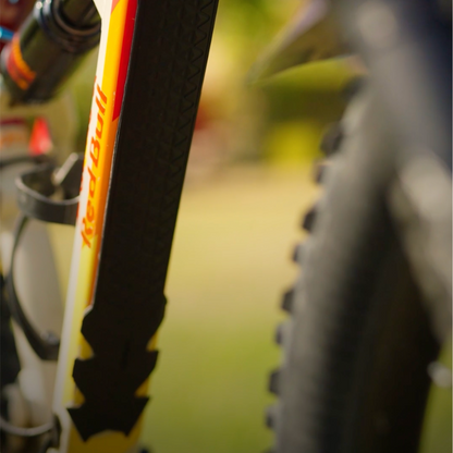 Black Rubberised Frame Protector for cycles MTB and Roadbike