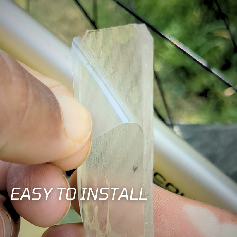 Rugged chainstay protector for mountain and road bike frames