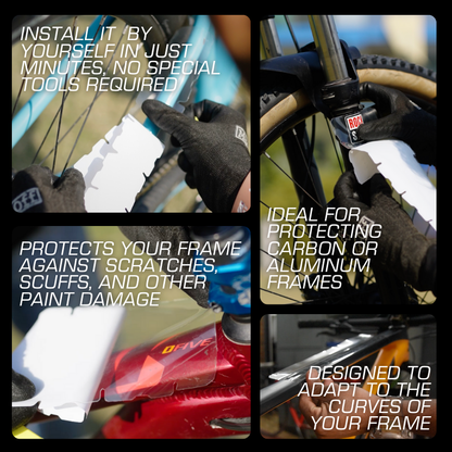 Cycle DIY Clear PPF frame protection for cycles mtbs and road bikes