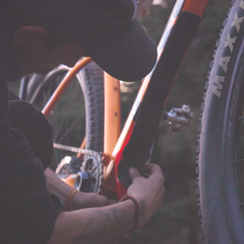 Cycle frame protector installation Rubber Downtube Protector INDIA