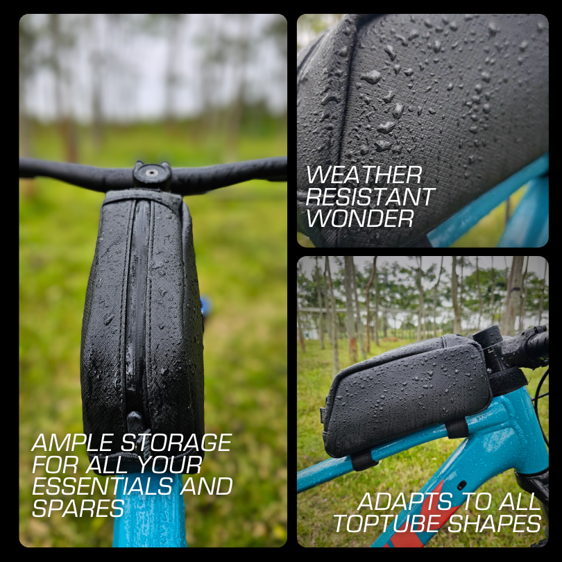Cycle top tube bag for MTB and road bikes