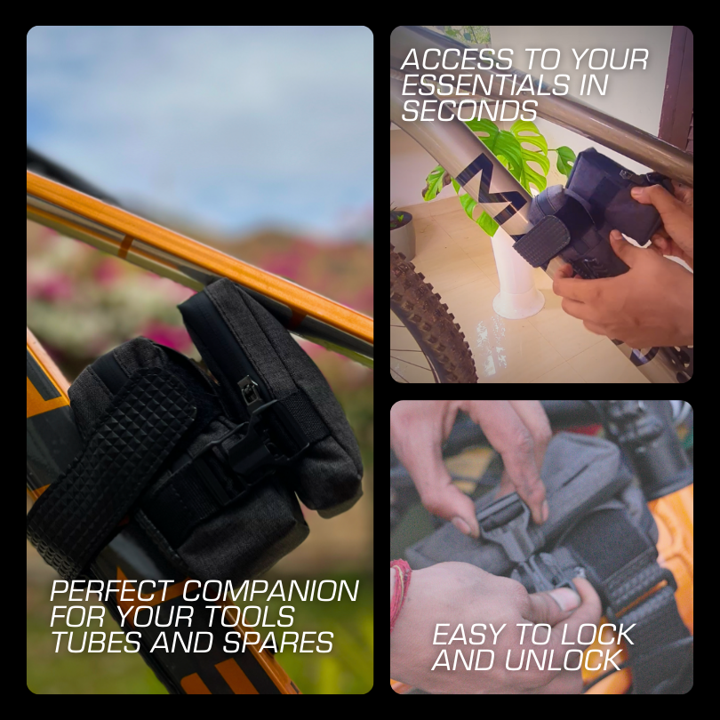 compact detachable  frame bag for cycles      
