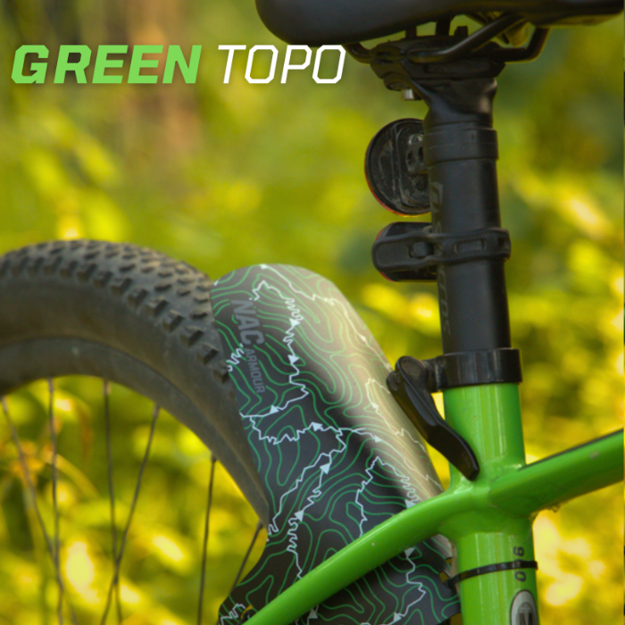Durable green cycle fender for bikes – weather-resistant bicycle mudguard for front or rear wheel protection