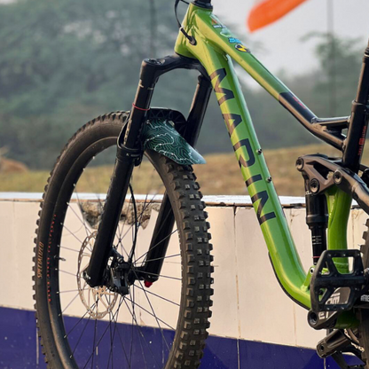 GREEN MUD GUARD FRONT AND REAR MTB FENDER FOR CYCLES 