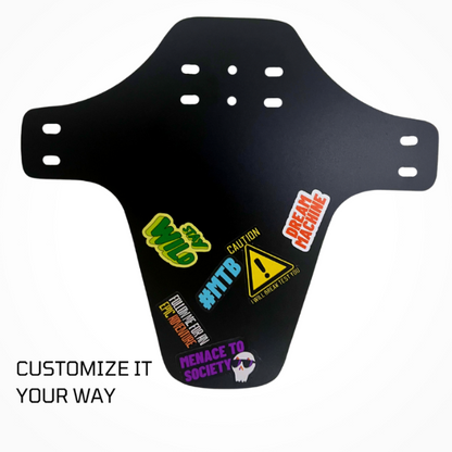 MTB FENDER FOR CYCLES FRONT AND REAR MTB KIT WITH STICKERS
