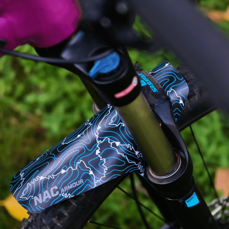 Custom mud top guards mtb