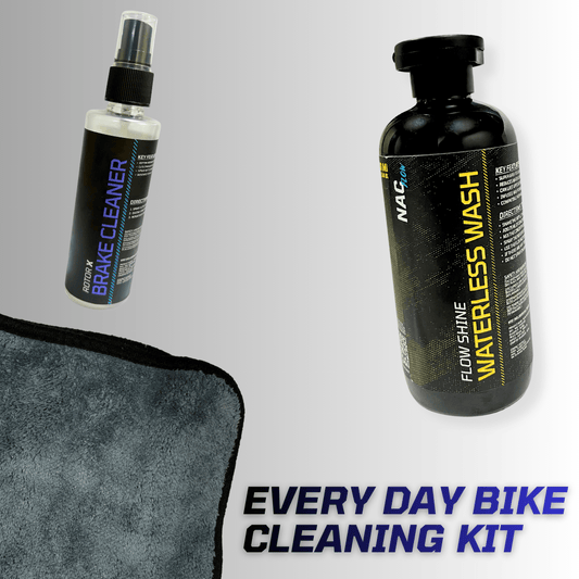 Waterless Wash Spray + Brake Cleaner Kit + Flow Microfiber Cloth - NAC