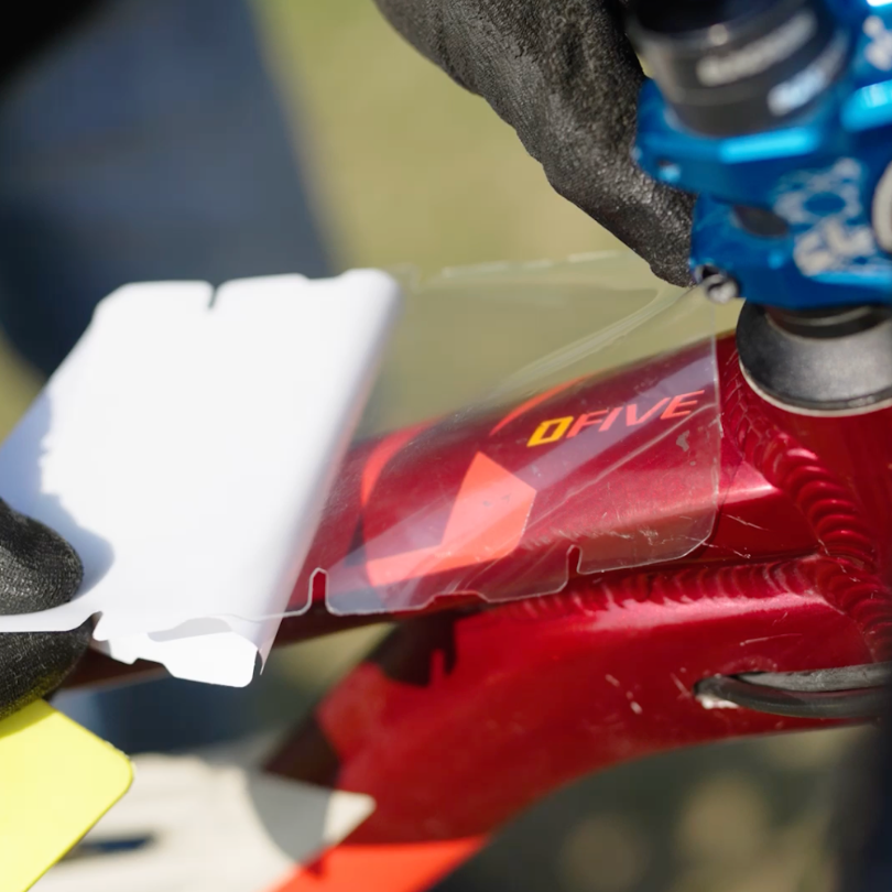 nac clear frame protector installation on top tube