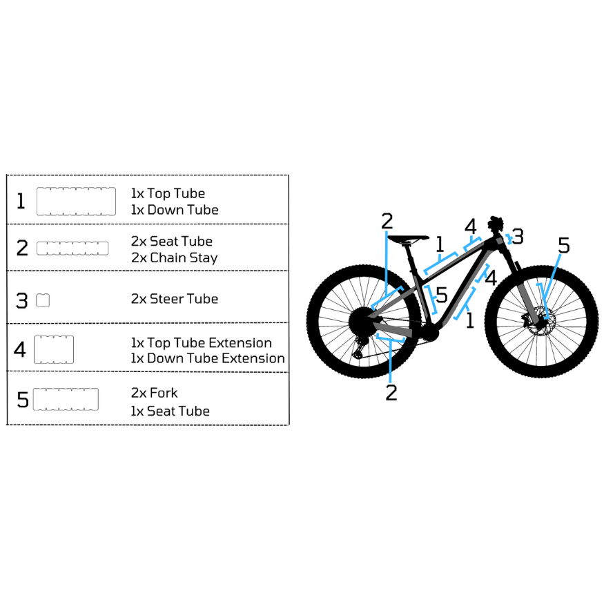 Invisible 360 frame protection film for road and MTB cycles - NAC