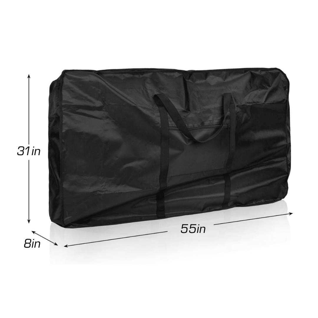 Packed bicycle inside the NAC Cross Country travel bag