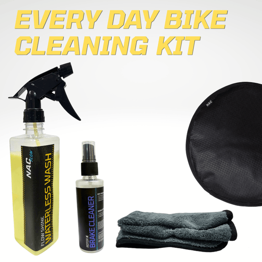 Waterless Cycle Wash & Brake Care Kit | Cloth, Cleaner & Rotor Covers - NAC