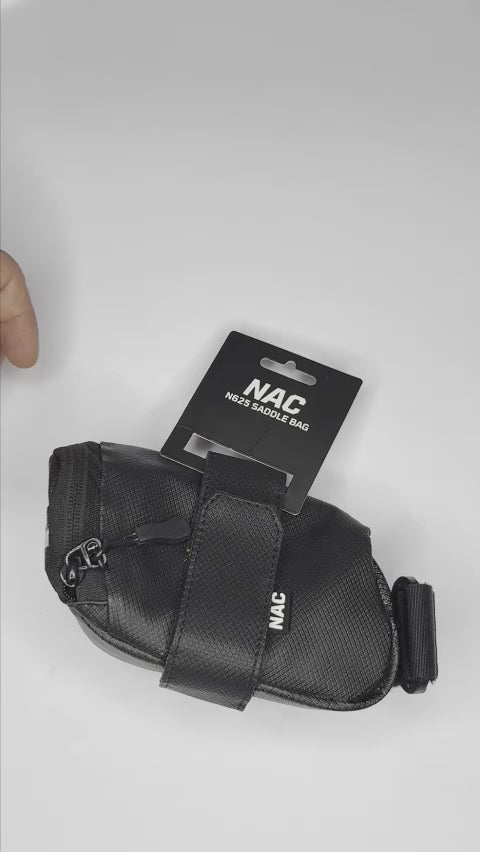 NAC N-625 saddle bag fitted under a cycle saddle - video