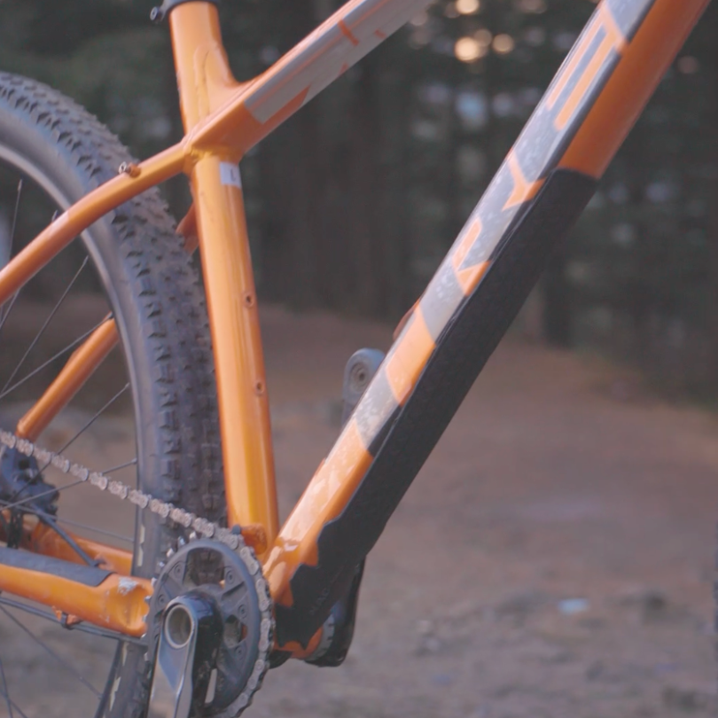 Rubber Downtube Protector for cycle frame protection 