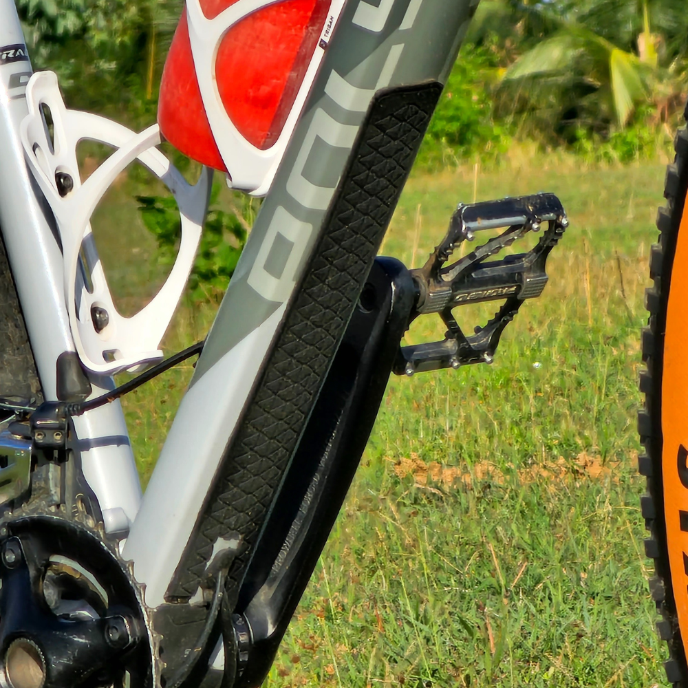 rubber downtube protector black color
